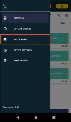 Past Orders